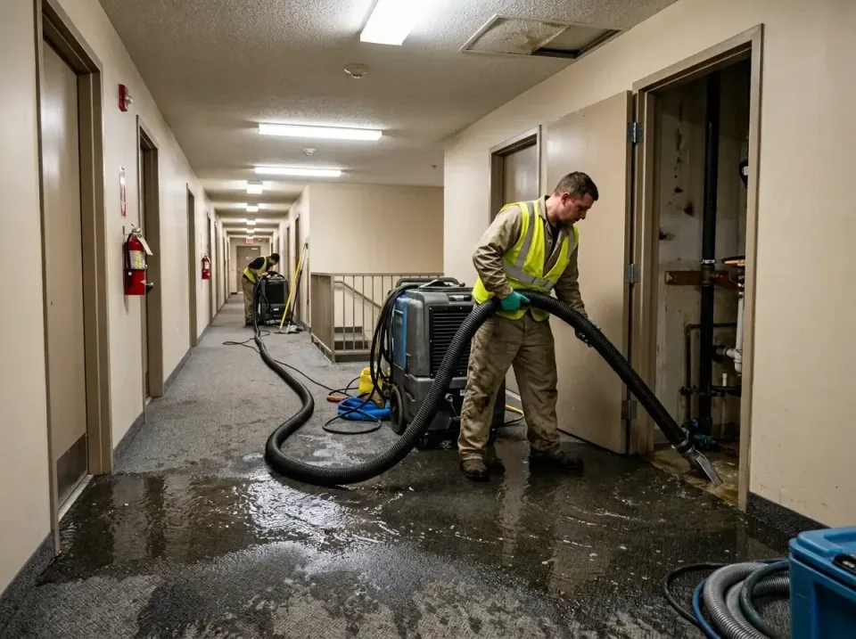 multi-unit-apartment-hallway-f-005 — frequently asked questions, Emergency Burst Pipe Water Extraction & Removal in Eastvale…